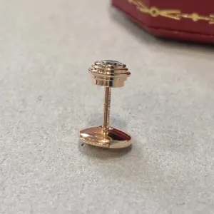 Replica Cartier Classic UFO Single Diamond Earrings Rose Gold Silver - Image 7