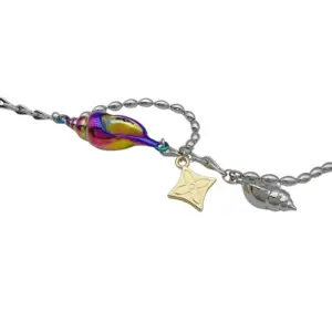 Replica LOUIS VUITTON SHELL Conch Shell Necklace 68CM - Image 6