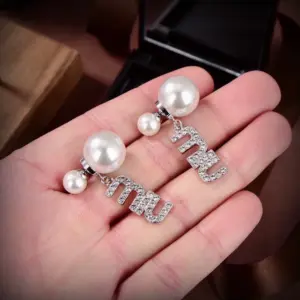 Replica SWAROVSKI Miumiu Paris runway latest resin earrings - Image 4