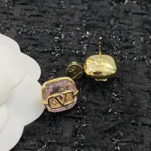 Replica VAENTINO Swarovski Pink Diamond Earrings - Image 3