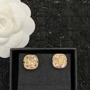 Replica VAENTINO Swarovski Pink Diamond Earrings - Image 5