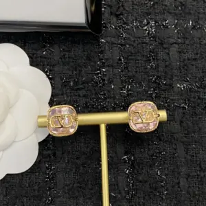 Replica VAENTINO Swarovski Pink Diamond Earrings - Image 7